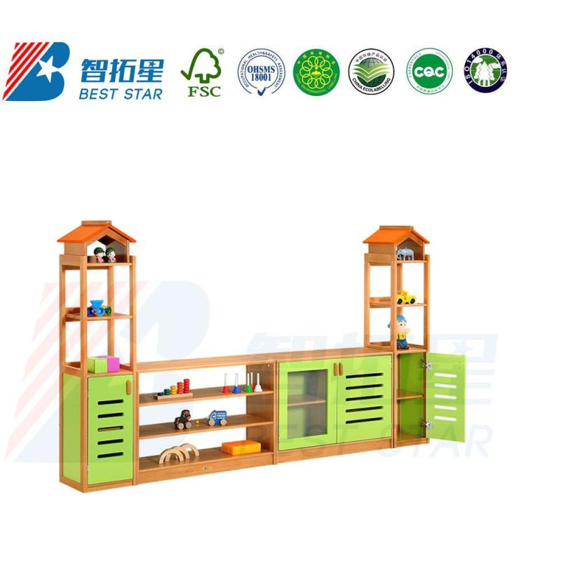 Playroom Furniture Toy Storage Rack, Daycare Furniture Kid′s Rack. Combination Rack for Kinderargten and Preschool, School Furniture Children Display Rack