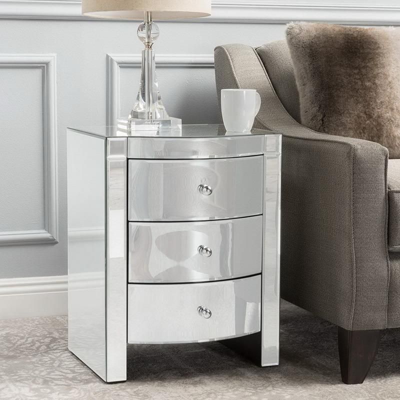 Manufacture Wholesale Modern 6 Drawer Mirrored Furniture