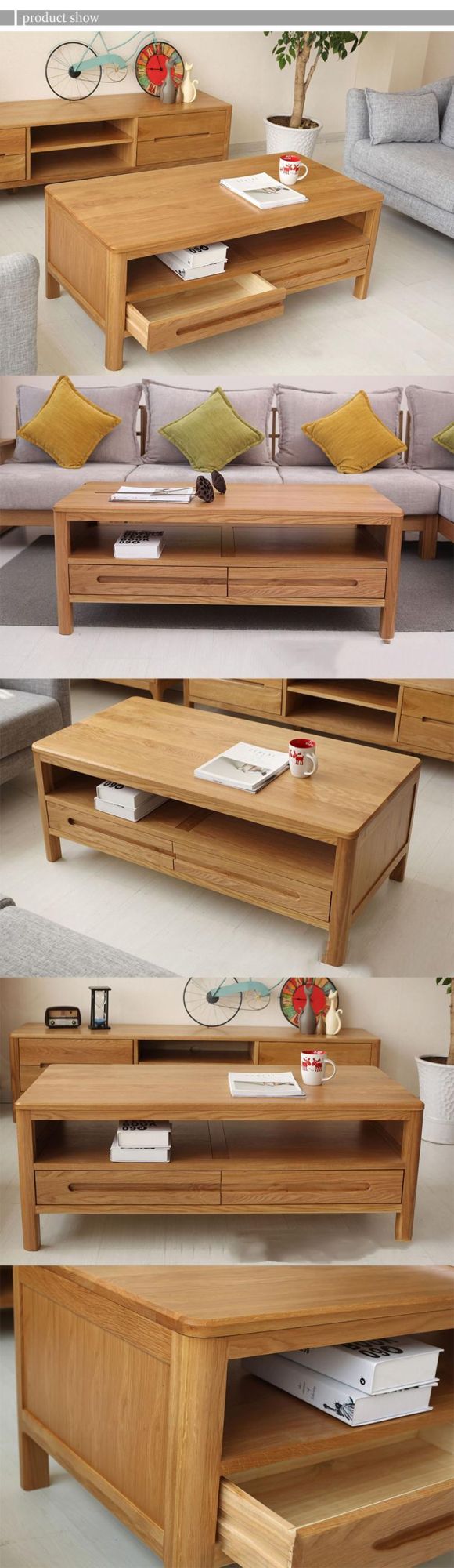 Furniture Modern Furniture Cabinet Table Home Furniture Living Room Furniture Friendly Environment Natural Color Carved Coffee Tables