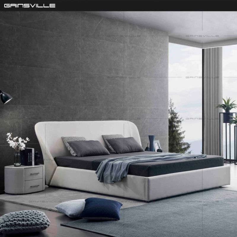 Modern Bedroom Home Furniture Fabric Bed in Italy Style