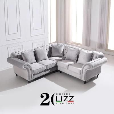 Modern Sectional Sofa Leisure Living Room Furniture Chesterfield Couch