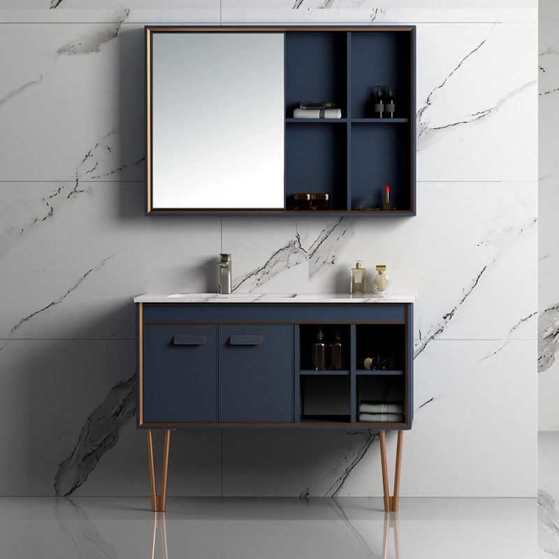 47.2“ Medium Post-Modern Bathroom Vanity with Vanity Top & Undermount Sink