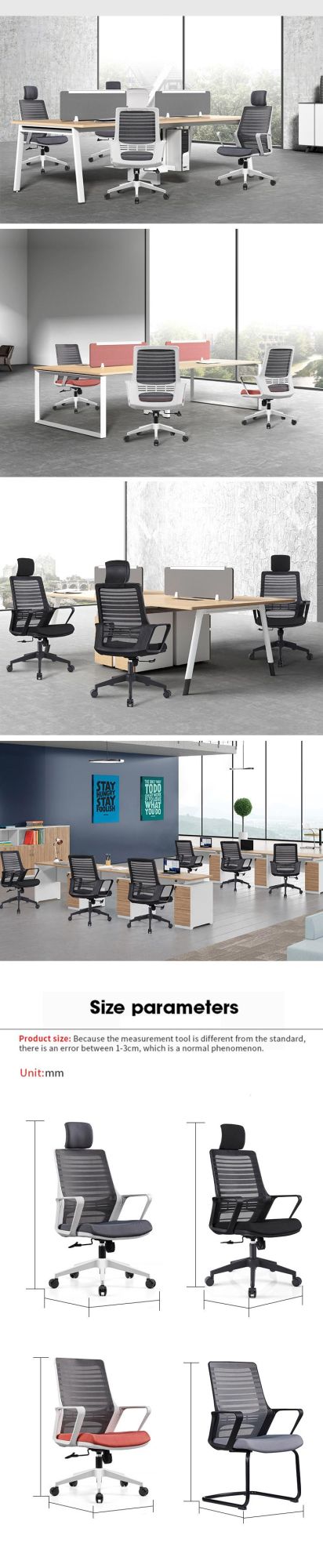 Hot Selling OEM Design Furniture Home Mesh Office Chair Computer Chair