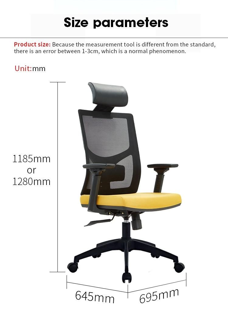 High-Back Fabric Ergonomic Executive Manager Furniture Office Leader Chair