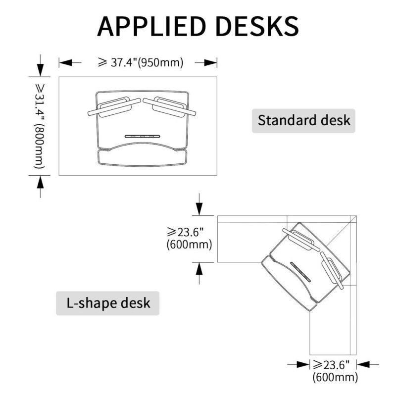 Standing Desk, Ergonomic Desk, Home Office Desk, Adjustable Laptop Stand, Standing Desk Converter, Height Adjustable Desk