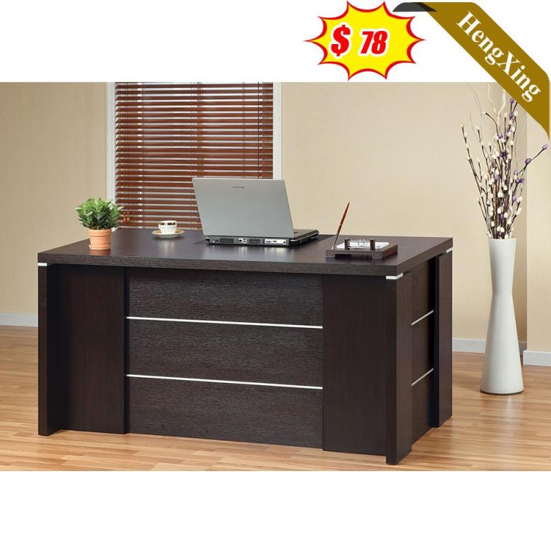 Dark Color Measurement MDF Furniture Office Computer Table Staff Desk