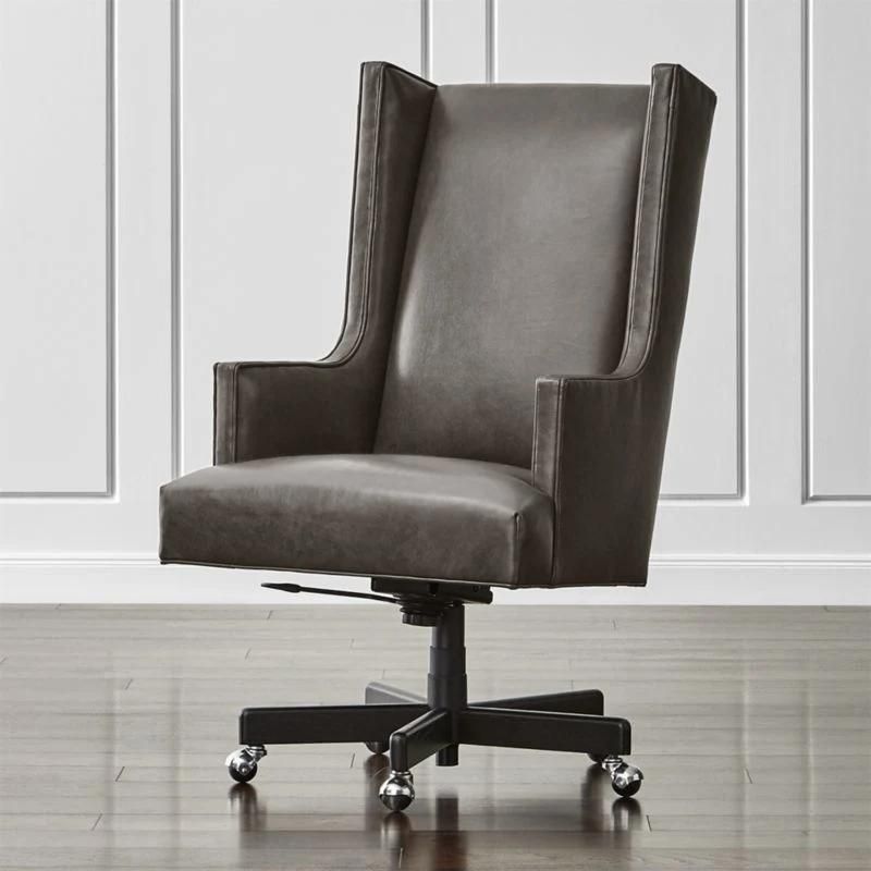 High Back Fabric Swivel Home Office Leisure Chair