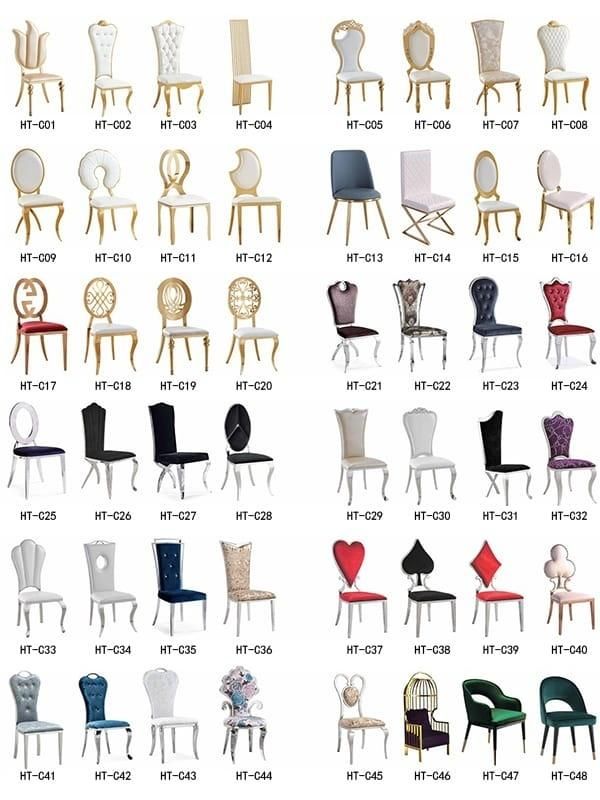 Rent Event Golden Stainlesss Steel Heart Flower Shaped Furniture Hotel Dining Chairs