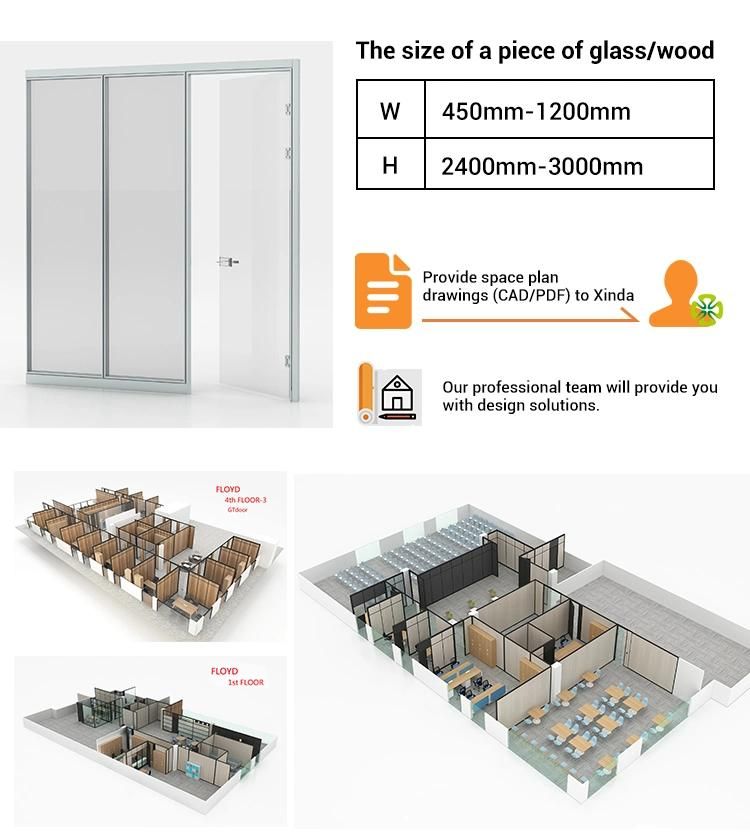 New Product Material Design Specification Office Furniture Modern Manufacturer Wall Partition