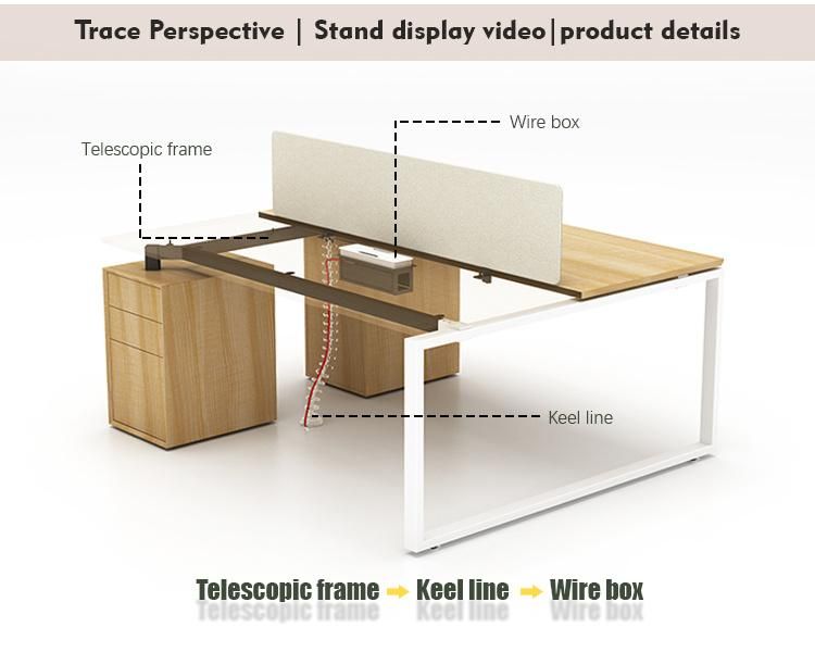 High Quality Table Work Station Office Furniture Modern 2 Person Workstation Office Desk