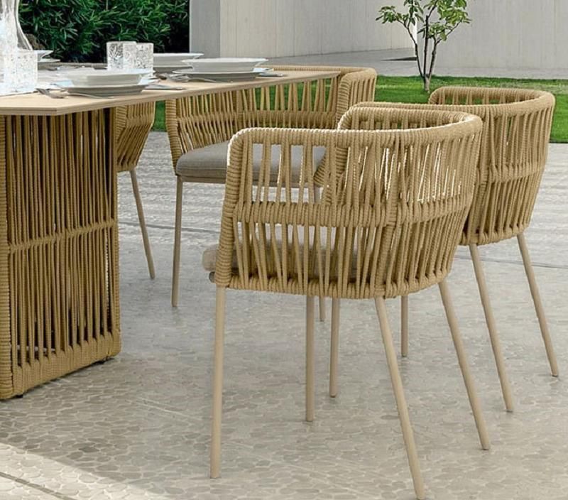 Modern Outdoor Dining Table Set European Style Patio Furniture