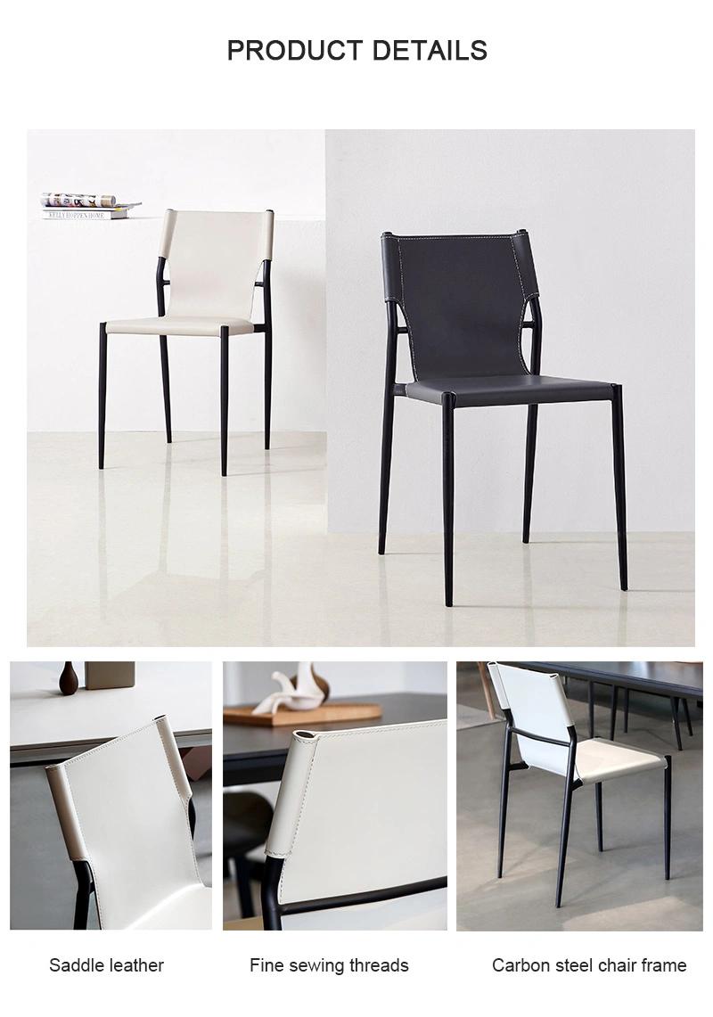 Hot Sale Dining Room Furniture Modern Design Steel Leg Office Reception Chair