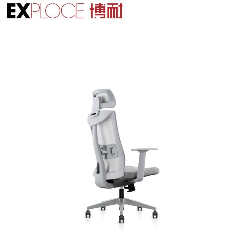 High Back Grey Computer Study Waist Support Modern Swivel Chair New Design Fashion China Office Furniture Ergonomic Mesh Swivel