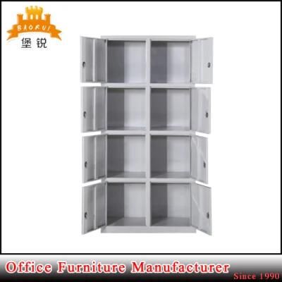 8 Door Modern School High-Tech Metal Wardrobe Locker