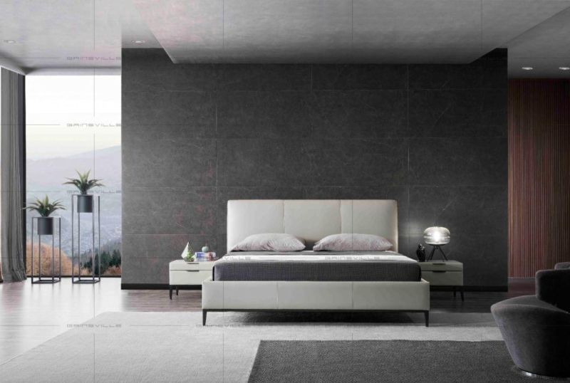 Popular Hot Sale Modern Home Furniture Designed Leather Bed King Bed Gc1816