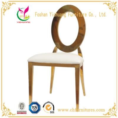 Hc-Ss01 Wholesale Stacking Wedding Chair Gold Stainless Steel for Rental Hc-Ss01