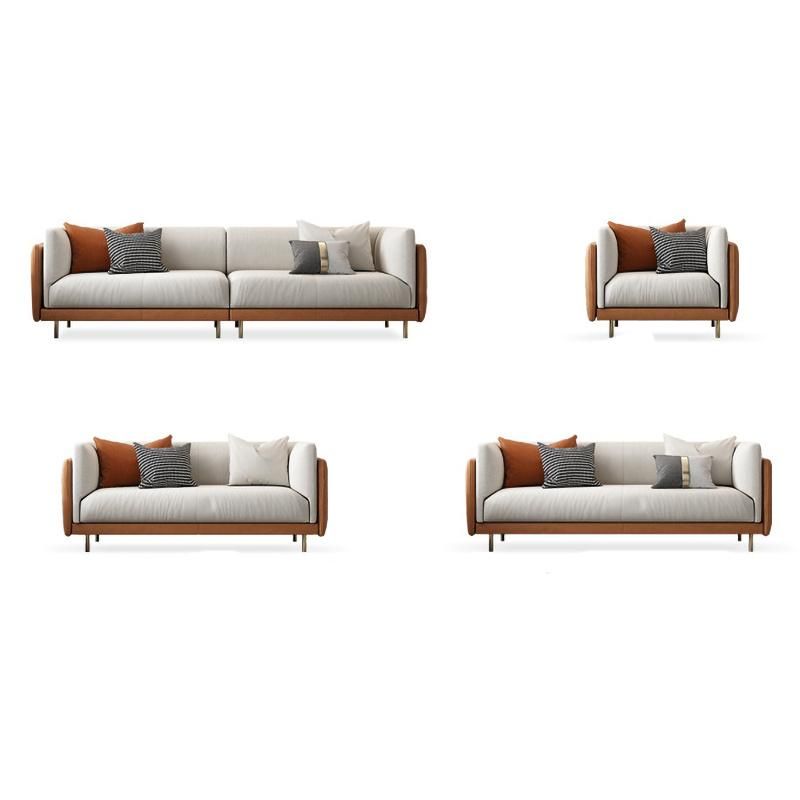 Wholesale High Quality Modern Home Furniture 123 Seat Couch Living Room Corner Leather Sofa