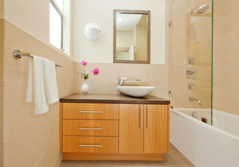 Simple Design High Quality Storage Powder Room Vanity Cabinet