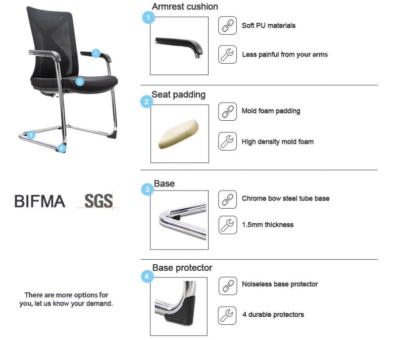 Fabric Asia Market Upholstered Adjustable Office Stackable Chair Furniture with Good Service