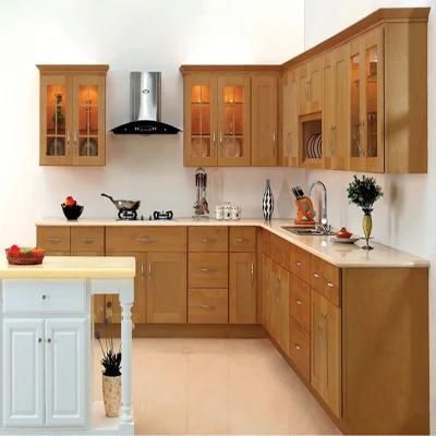 High Quality Prefab Kitchen Cabinet Dish Rack MDF Kitchen Cabinet