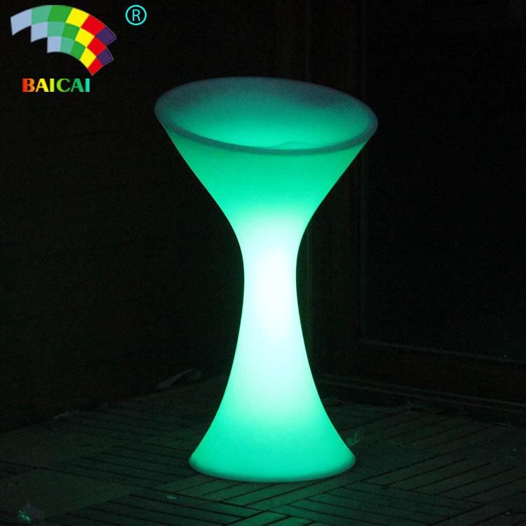 Colorful LED Bar Stool with Plastic