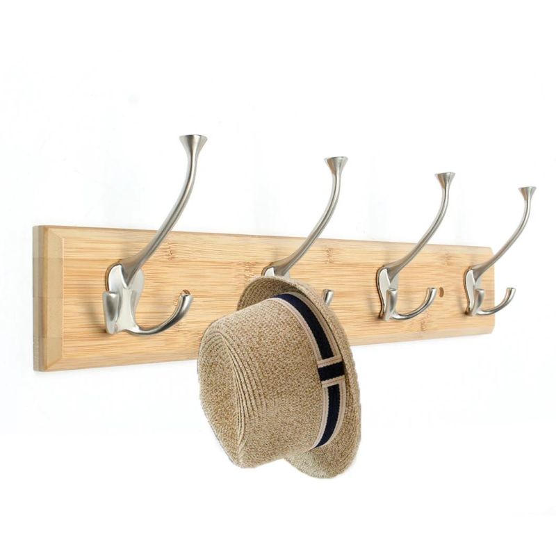 High Quality Modern Wall-Hung Bamboo Clothes Hanger Morderm Clothes Hanger Rack