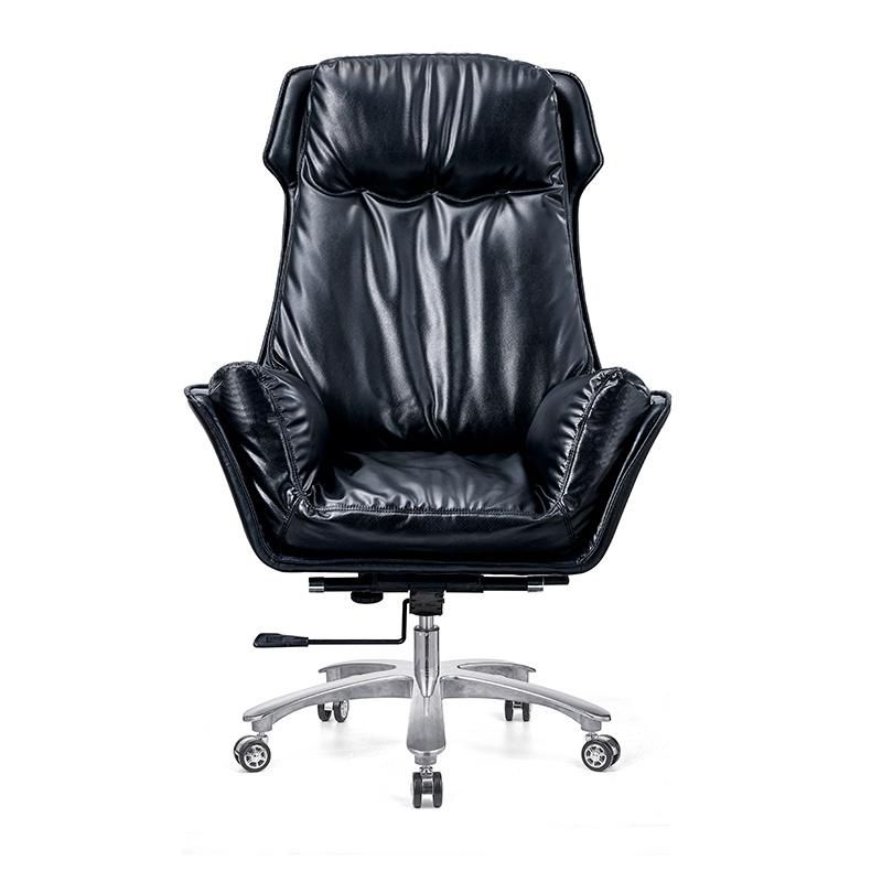 Office Furniture Synthetic Cow Leather High Back Swivel Staff Boss Executive Modern Office Chairs