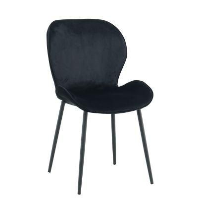 Hotel Furniture Nordic Modern Metal Legs Dinner Velvet Kitchen Dining Chairs