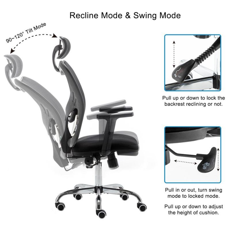 Home Office Furniture Chair Modern Ergonomic Executive Office Mesh Chair Swivel Chair for Home and Office