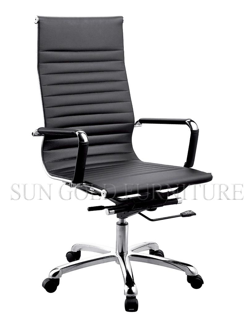 White High Back Leather Swivel Manager Office Chair (SZ-OC026W)