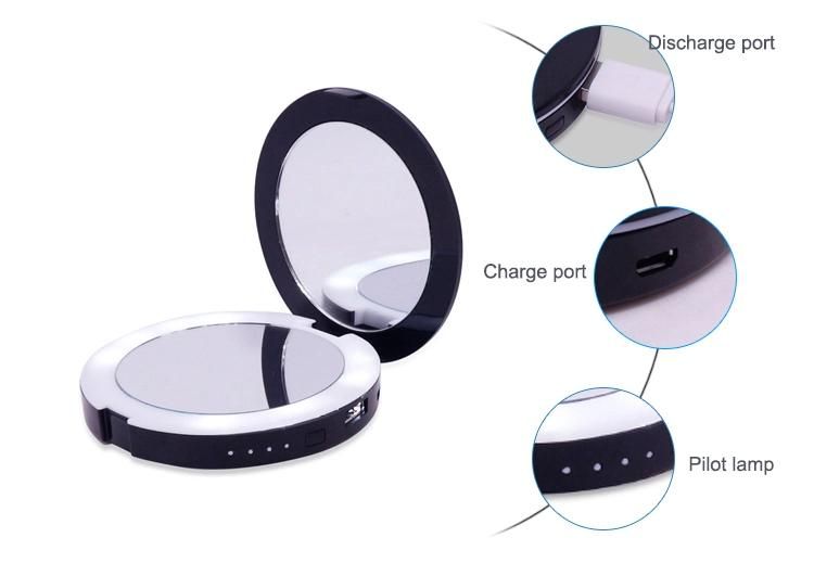 Hot Sale Portable Mirror with Lights for Personal Handheld Makeup