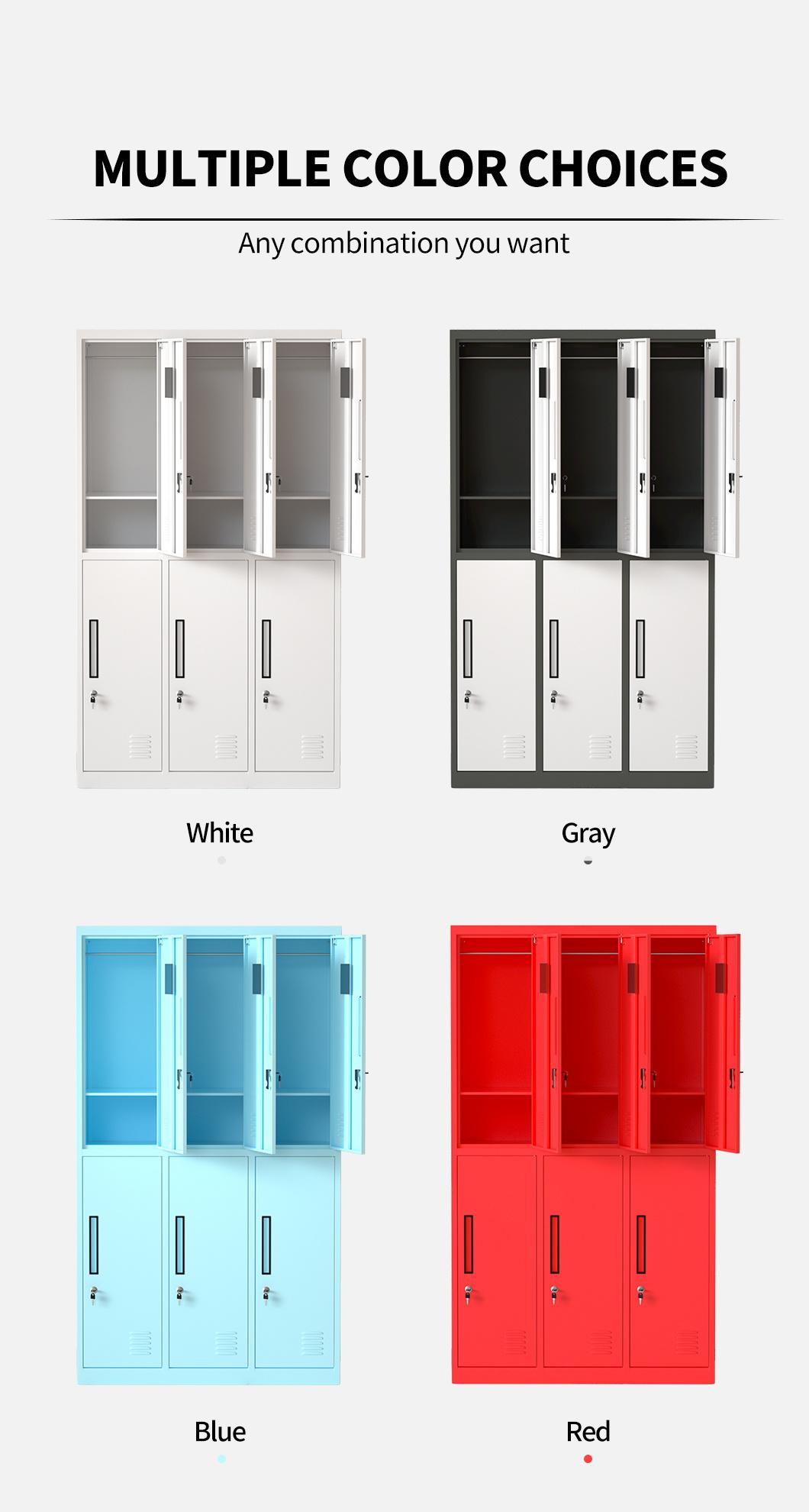 Modern Steel Lockers Storage Locker for Gym Armarios Almacenaje Casier Stockage Steel Knock Down Locker