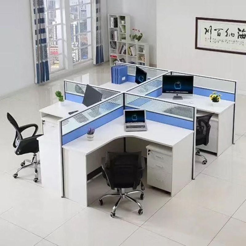 Modern Modular 2 Person Seats Desk Office Furniture Table Partition