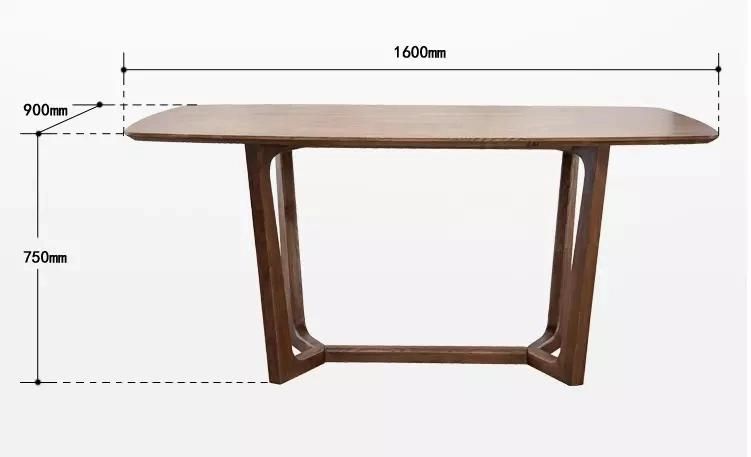 Hot Selling 6-Seater Solid Wood Dining Table /Home Furniture