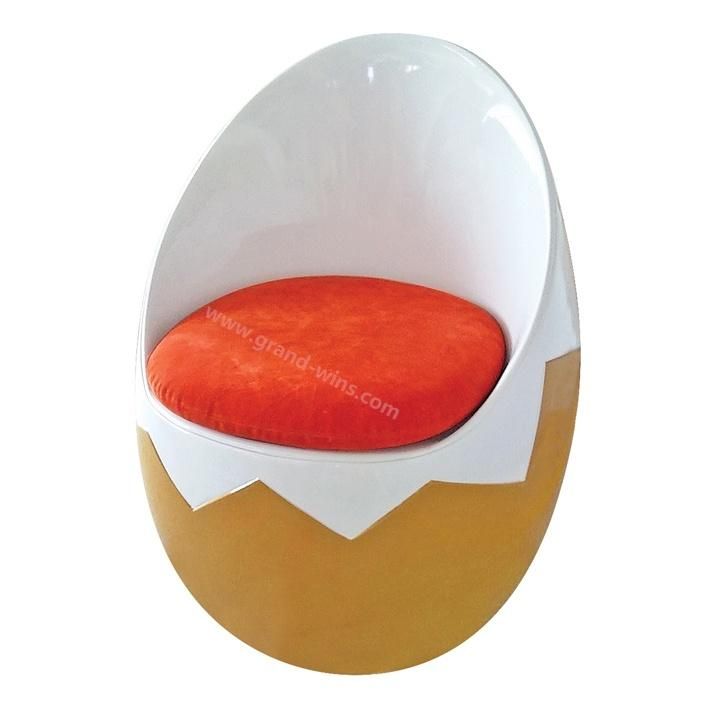 Modern Hotel Restaurant Furniture Fiberglass Fabric Egg Chair for Bar