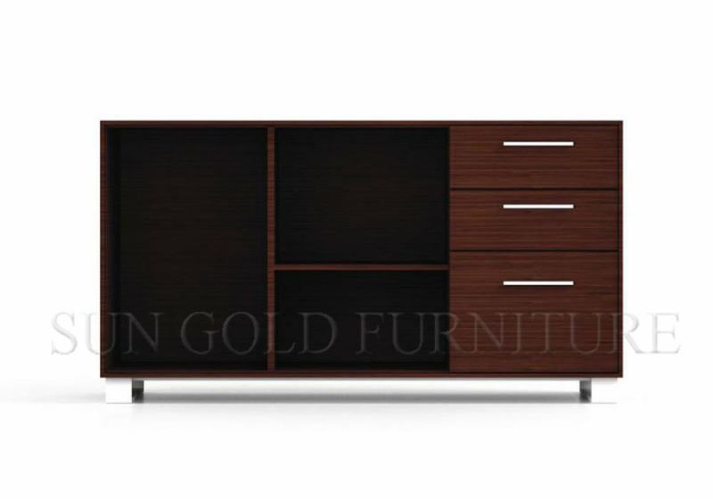 Modern Black Color Sample Metal Moving Three Drawer Small Cabinet (SZ-FC035)