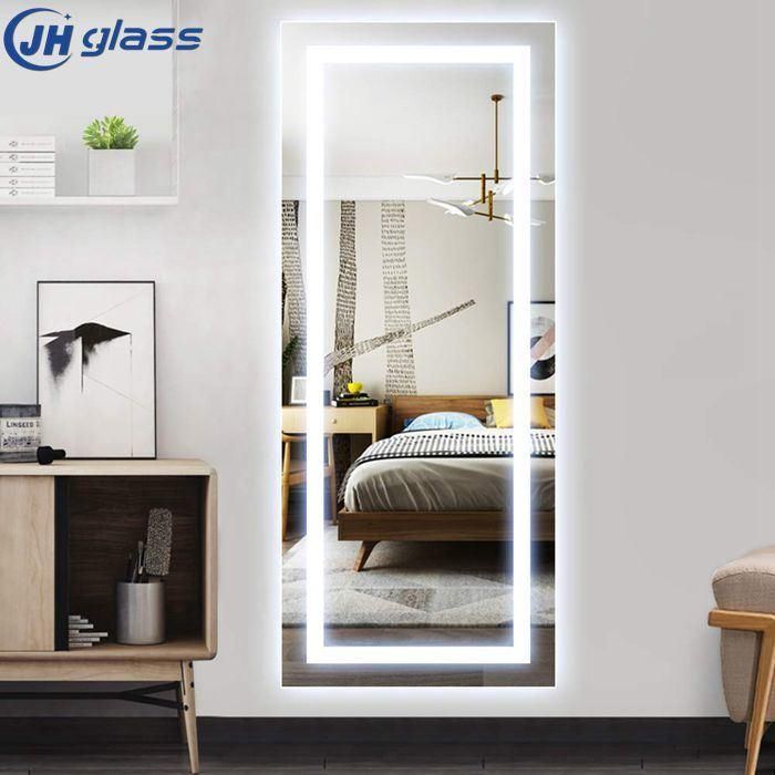 Full Length Oversize Rectangle Large Bathroom LED Mirrors with Touch Button