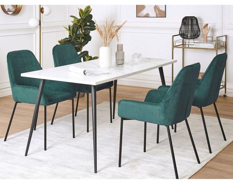 High Quality Nordic Style Room Furniture Design Dining Table Sets with 4 Chairs