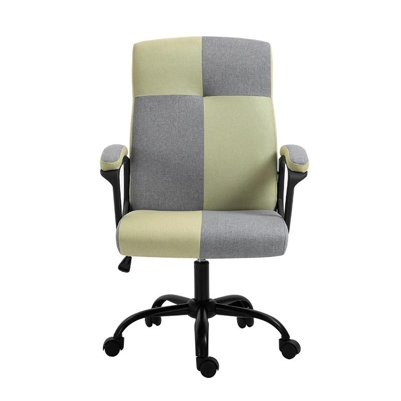 Pink White Black and White Plaid Easy Leisure Comfortable Chair Office Chair