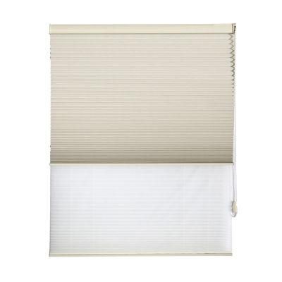 Dual Layer Blinds Cellular Honeycomb Fabric Electric Folding Blind