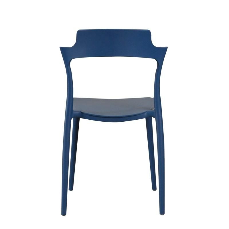 Wholesale High Quality Design Modern Dining Chair Cheap Restaurant Stackable Blue Plastic Chairs