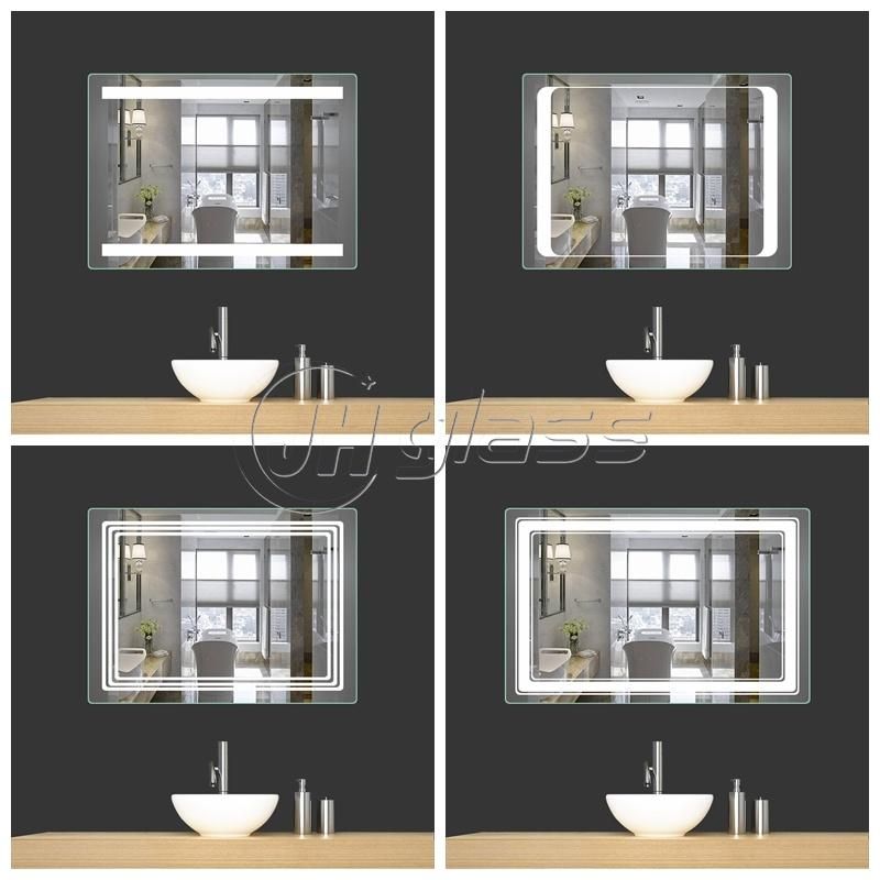 24X36 Inch Bathroom Vanity Mirror LED Mirror Wall Mounted + Deffogger & Dimmer Touch Switch for Home Decor