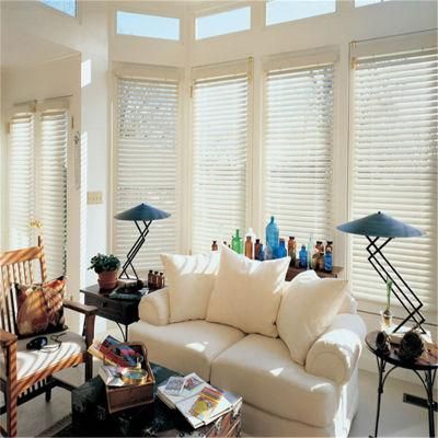 50mm Cord Basswood Venetian Blinds Timber Window Blinds