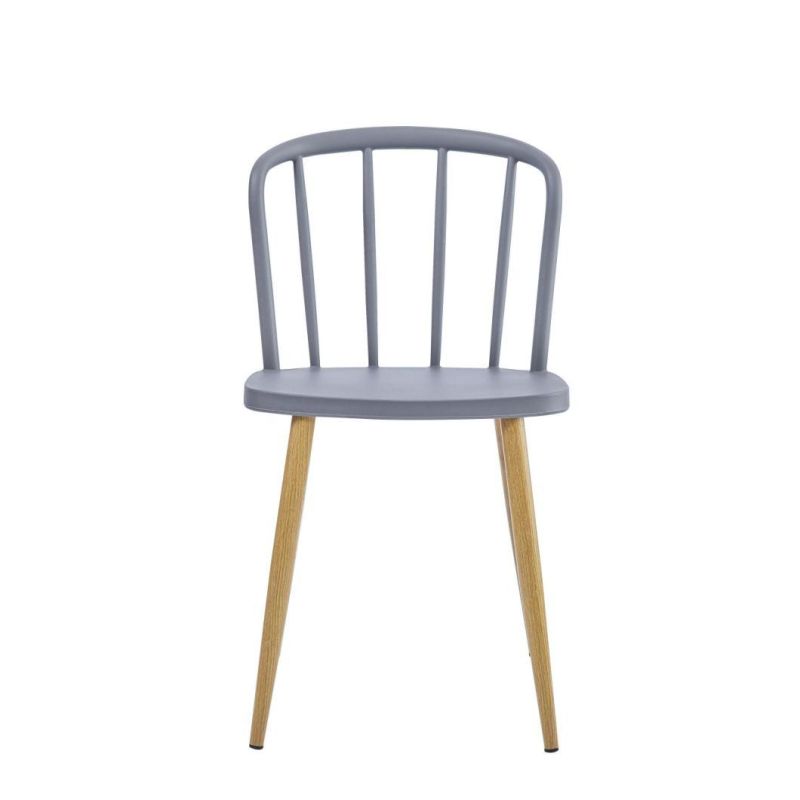 Modern Design Furniture PP Plastic Home Furniture Windsor Restaurant Chair Metal Leg Plastic Dining Chair