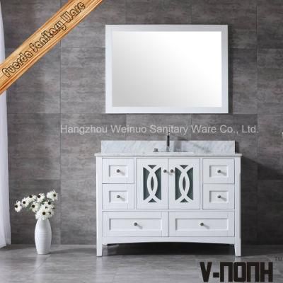 48&quot; Free Standing Modern White Bathroom Vanity Bath Furniture