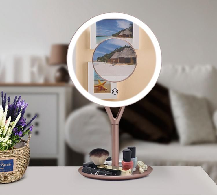 High Definition Desktop Dimmable Brightness Makeup LED Mirror for Home Decorations