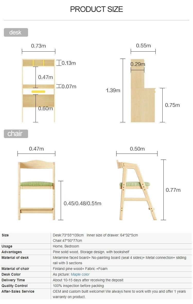 Furniture Modern Furniture Cabinet Living Room Furniture Home Furniture Home Kids Children Bedroom Furniture Writing Study Desk Chair Set