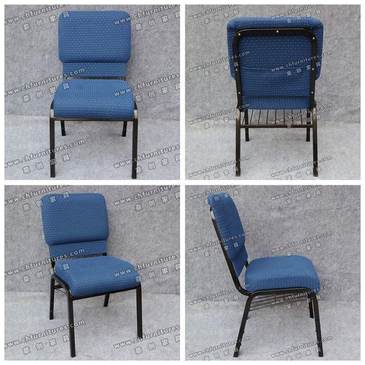 Yc-G36-39 China Durable Interlocking Blue Church Chair