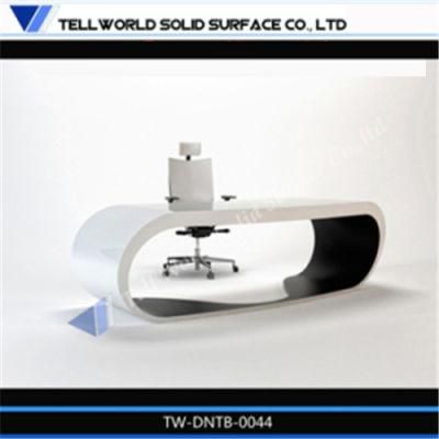 Wafterproof Desk Modern Rounds Shapes Google Styles Corner Half Round Shaped with Socket Round Office Desk