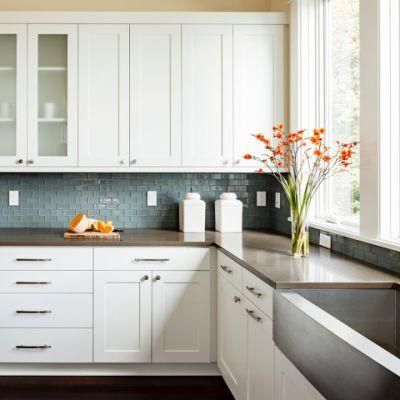 New Trends Modern Shaker Style Kitchen Cabinets Solid Wood